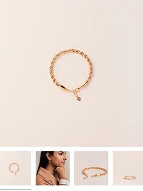 Edited Pieces Nora Gold Rope Bracelet
